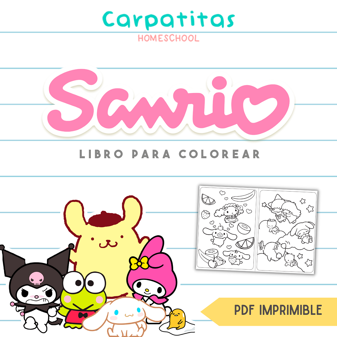 Sanrio Para Colorear Pdf Para Imprimir 5759